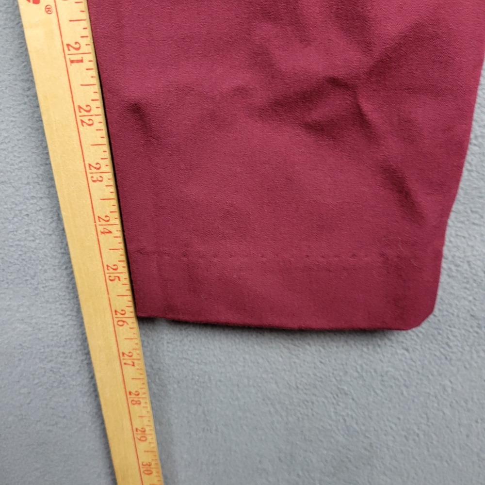 Old Navy Pixie Ankle Pants Womens 8 Wine Stain High Rise Secret Slim Pockets - Picture 8 of 8